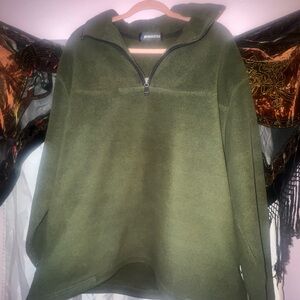 Vintage Winners Green Quarter-Zip Fleece Pullover